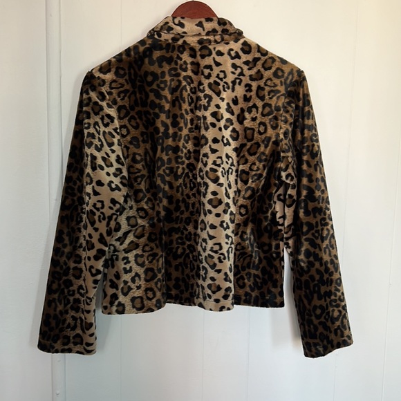 Y2K vintage leopard print zip up jacket - Picture 3 of 3